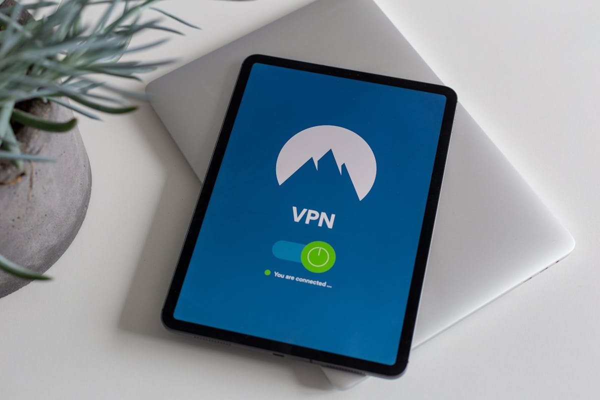 VPN security on tablet device