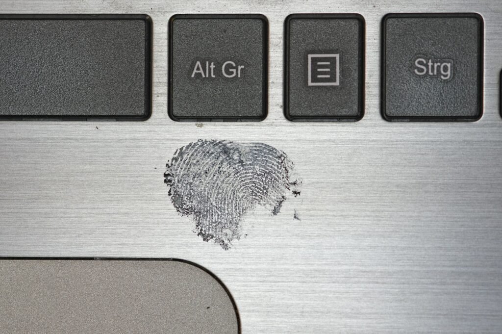 white and black keyboard key
